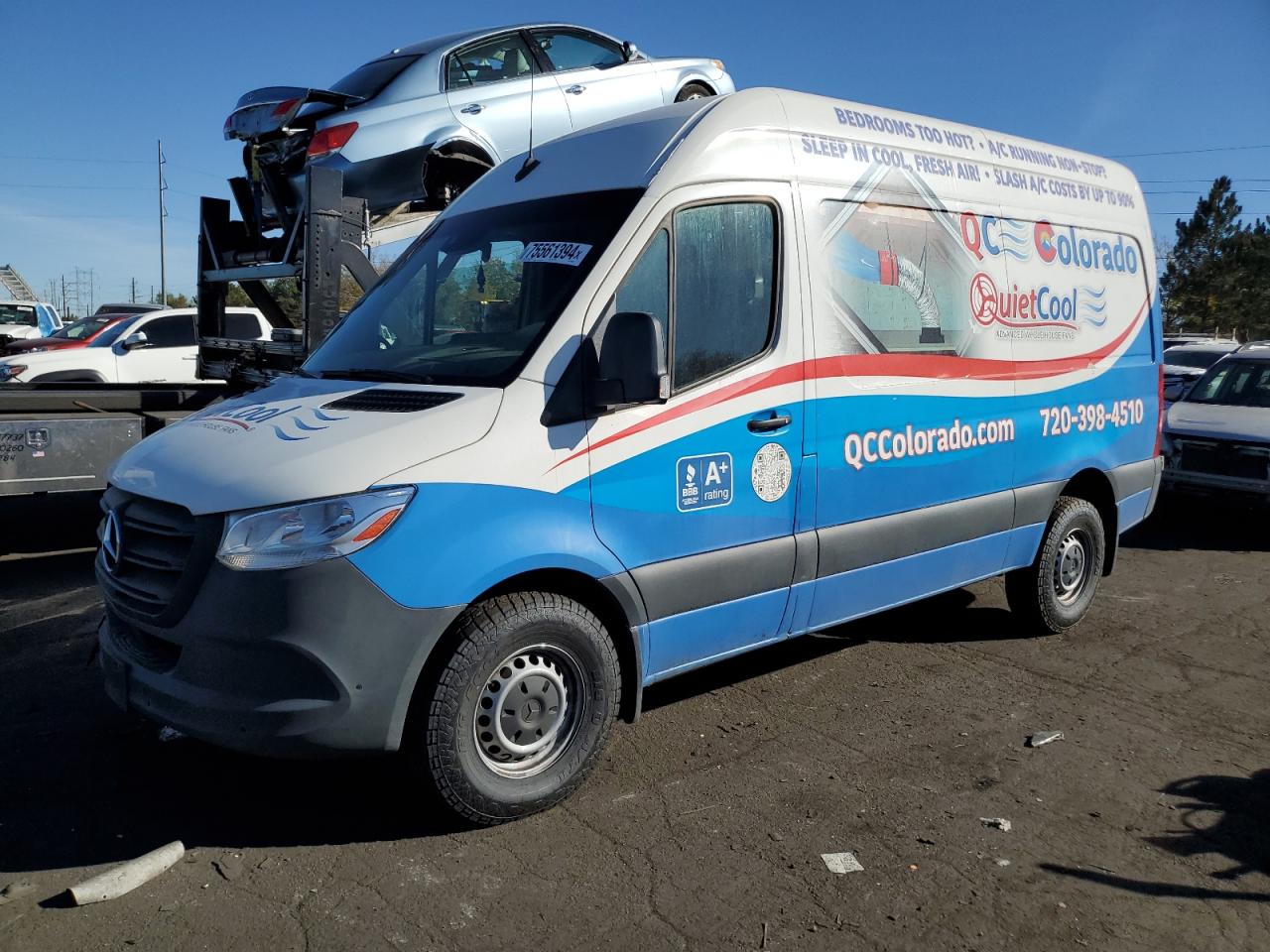 2022 MERCEDES-BENZ SPRINTER 2500 VIN:W1W4DBHY6NT092351