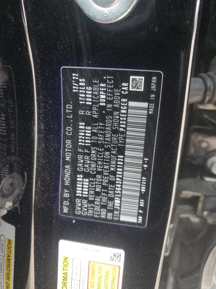 2023 HONDA CIVIC TYPE-R VIN:JHMFL5G43PX001036
