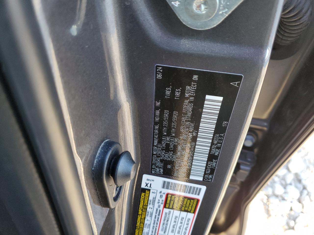 2024 TOYOTA HIGHLANDER LE VIN:5TDKDRAH1RS544488
