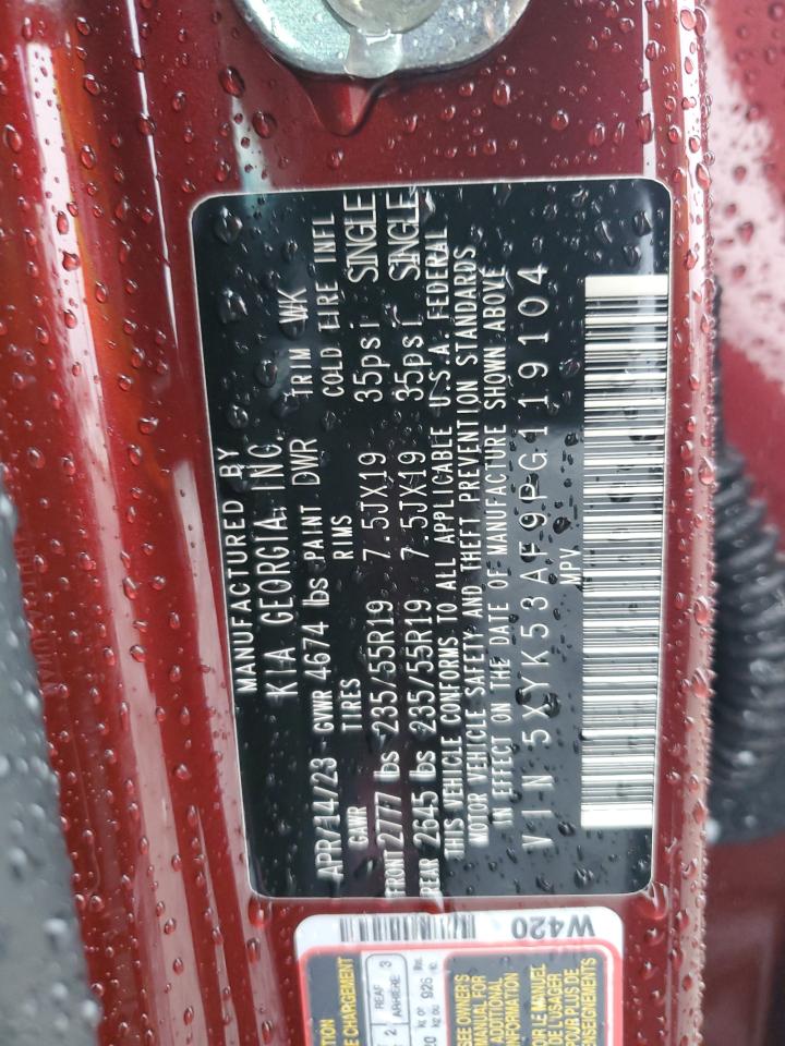 2023 KIA SPORTAGE SX PRESTIGE VIN:JHMGE88469S055901
