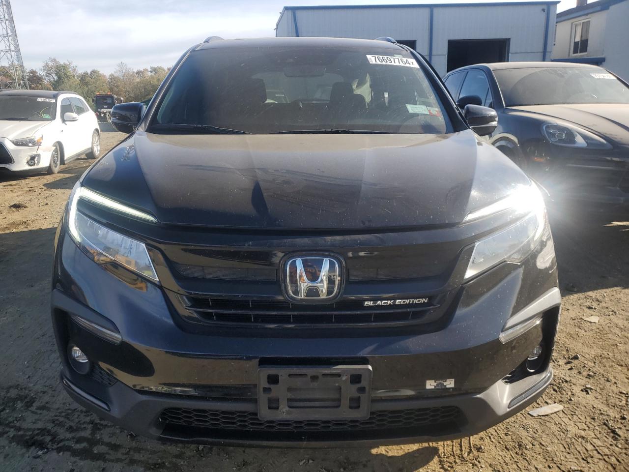 2022 HONDA PILOT BLACK VIN:5FNYF6H76NB000213