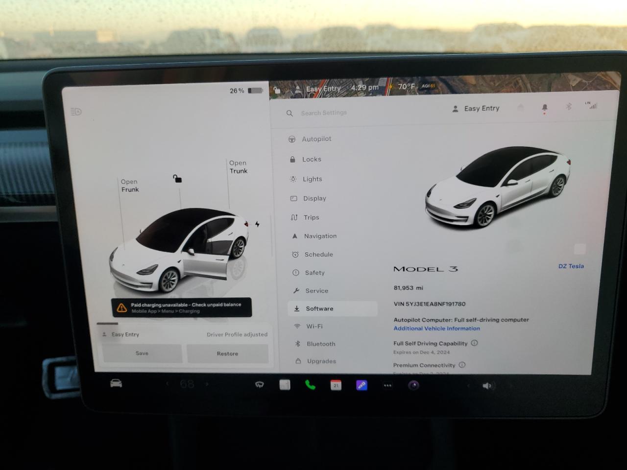 2022 TESLA MODEL 3  VIN:5YJ3E1EA8NF191780