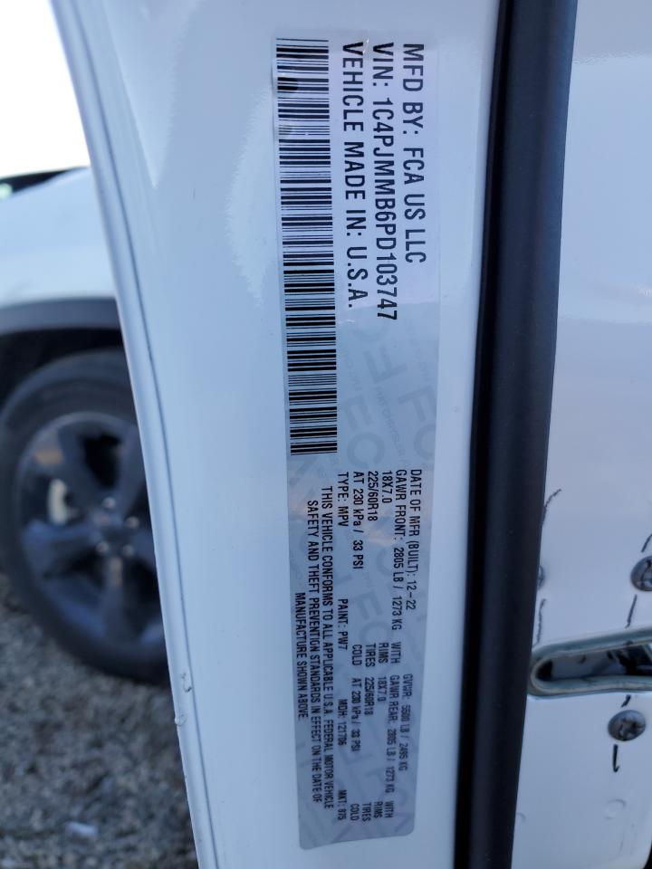 2023 JEEP CHEROKEE ALTITUDE LUX VIN:1C4PJMMB6PD103747