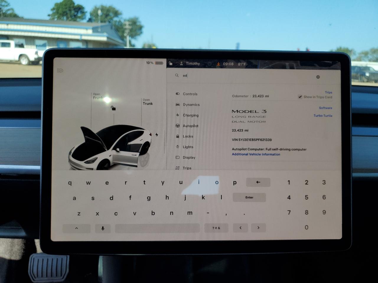 2023 TESLA MODEL 3  VIN:5YJ3E1EB5PF621339
