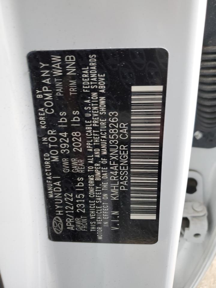 2022 HYUNDAI ELANTRA N LINE VIN:KMHLR4AFXNU358263