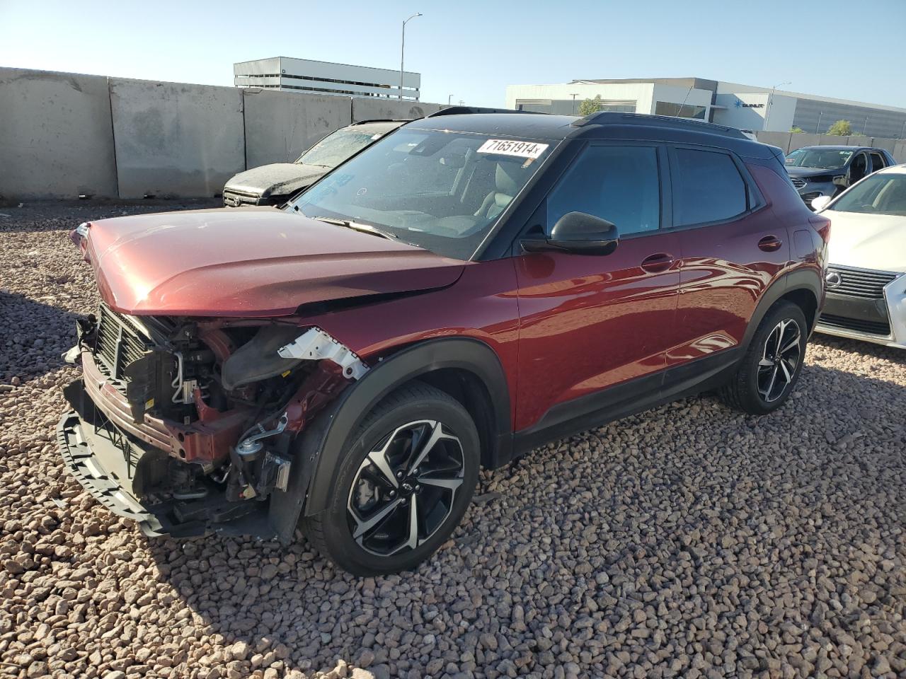 2022 CHEVROLET TRAILBLAZER RS VIN:KL79MTSL0NB018009