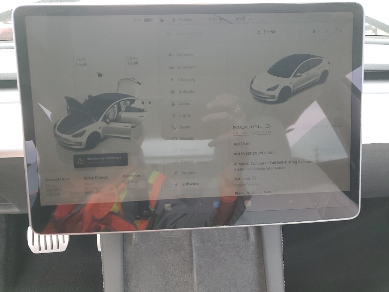 2023 TESLA MODEL 3  VIN:5YJ3E1EC8PF515864