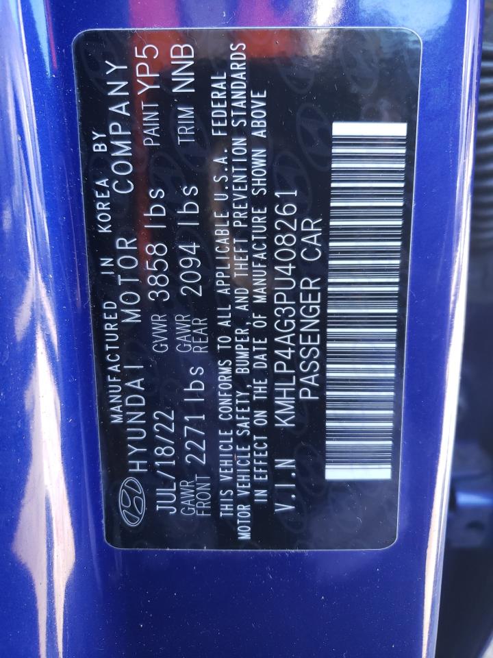 2023 HYUNDAI ELANTRA LIMITED VIN:KMHLP4AG3PU408261