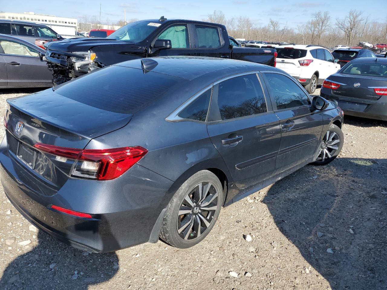 2022 HONDA CIVIC EX VIN:JHMFE1F72NX007969