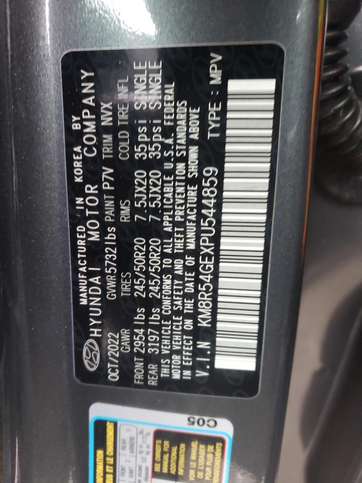 2023 HYUNDAI PALISADE LIMITED VIN:KM8R54GEXPU544859