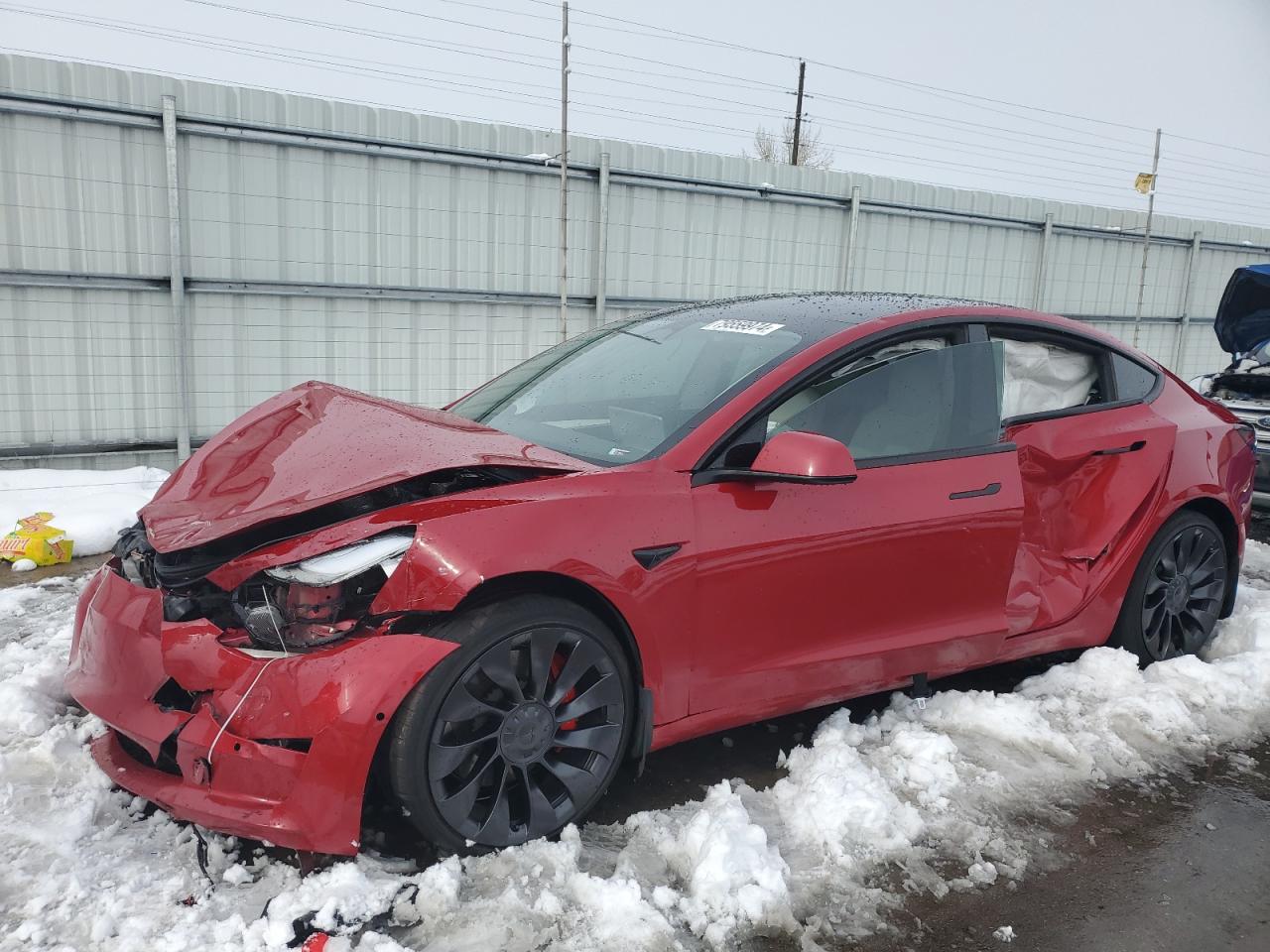 2022 TESLA MODEL 3  VIN:5YJ3E1EC0NF296315