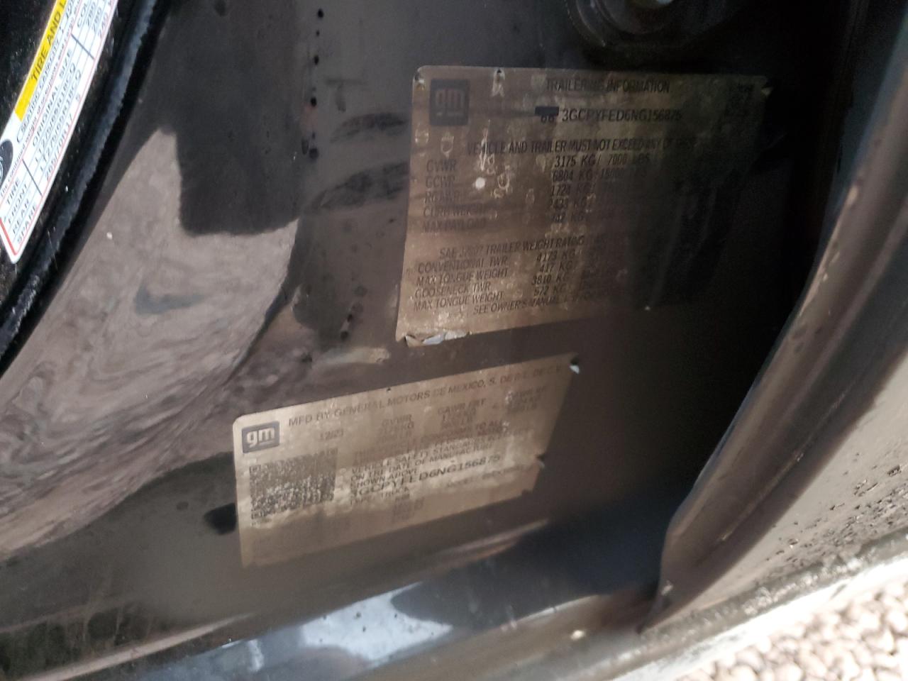 2022 CHEVROLET SILVERADO LTD K1500 LT TRAIL BOSS VIN:5FNRL6H79JB010516