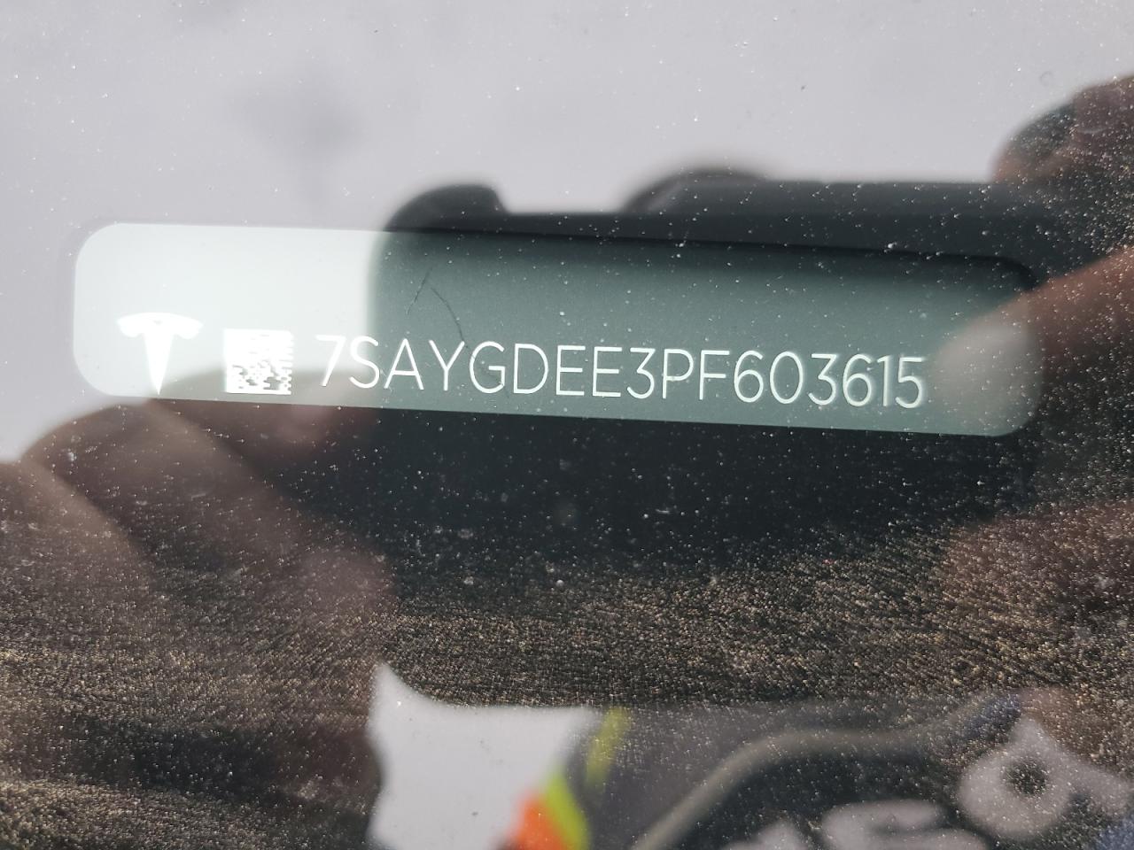 2023 TESLA MODEL Y  VIN:7SAYGDEE3PF603615
