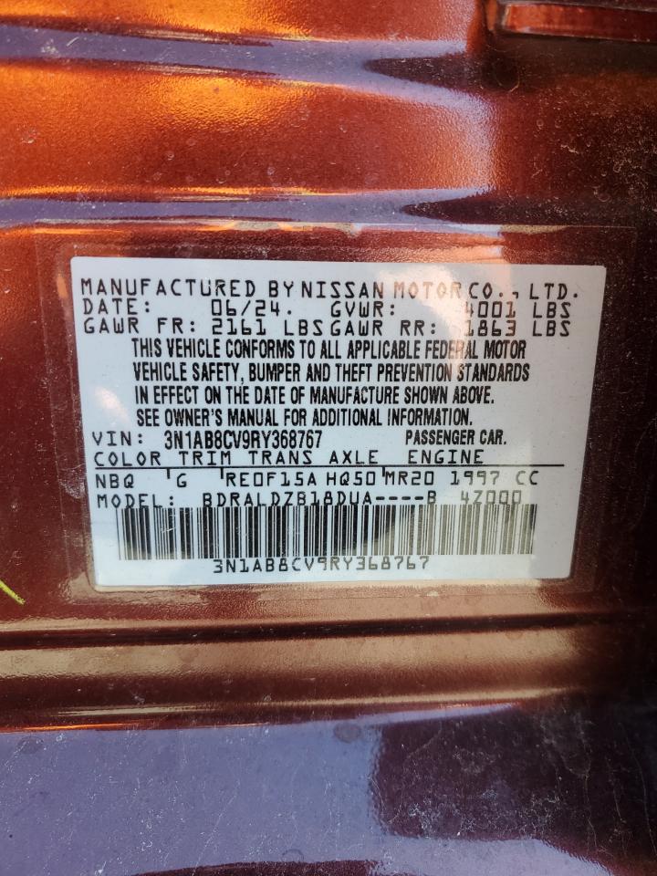 2024 NISSAN SENTRA SV VIN:3N1AB8CV9RY368767