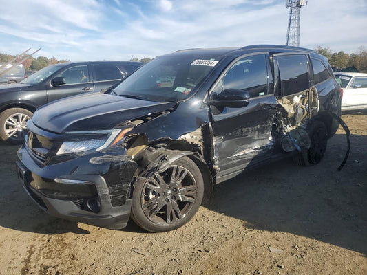 2022 HONDA PILOT BLACK VIN:5FNYF6H76NB000213