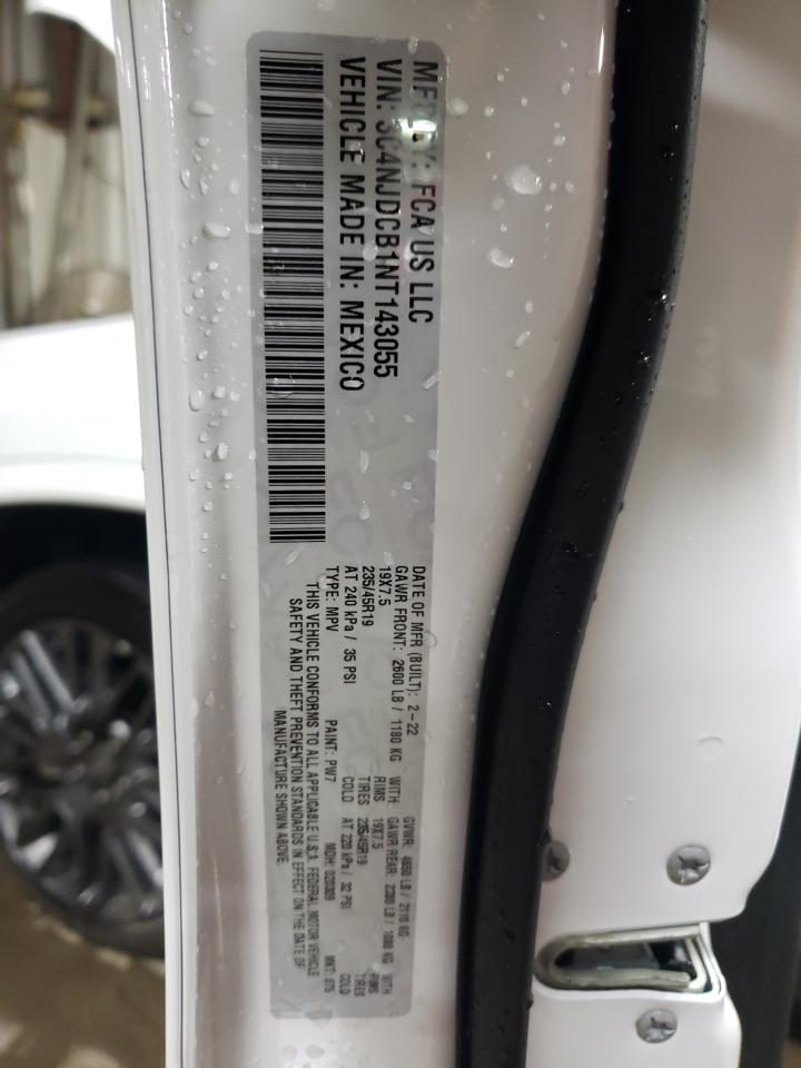 2022 JEEP COMPASS LIMITED VIN:3C4NJDCB1NT143055