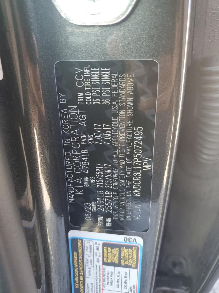 2023 KIA NIRO WIND VIN:KNDCR3L17P5072495