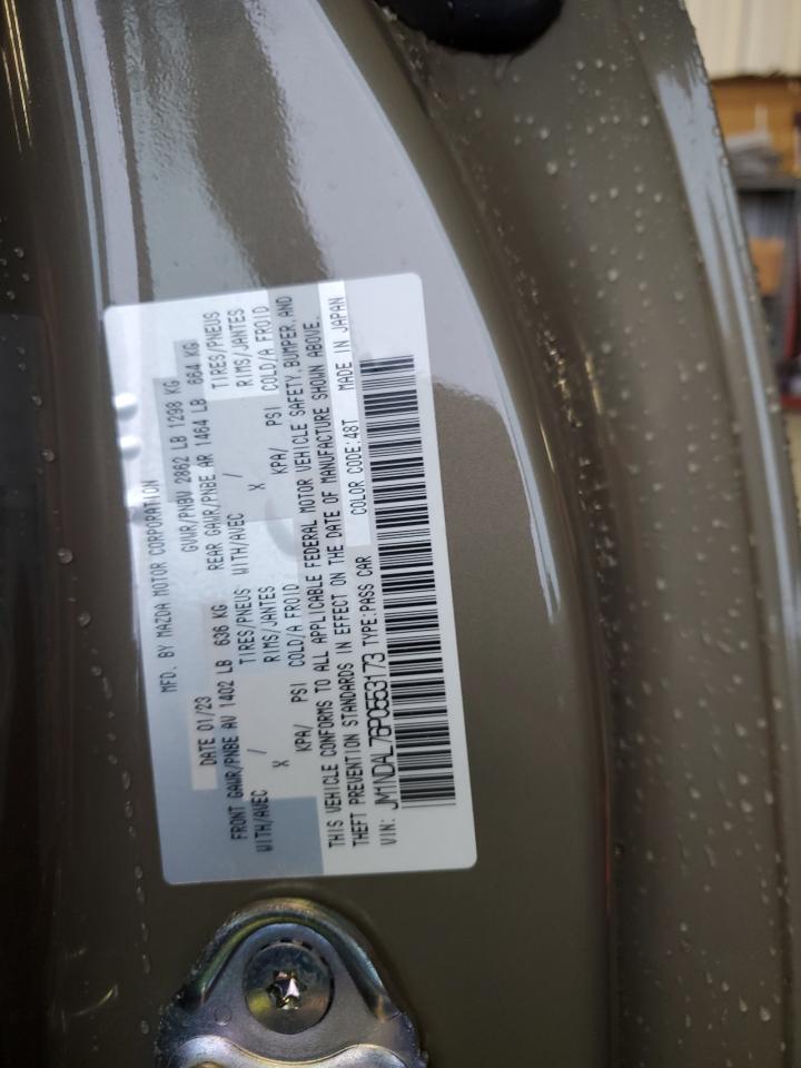 2023 MAZDA MX-5 MIATA CLUB VIN:4T1BF1FK6CU003810