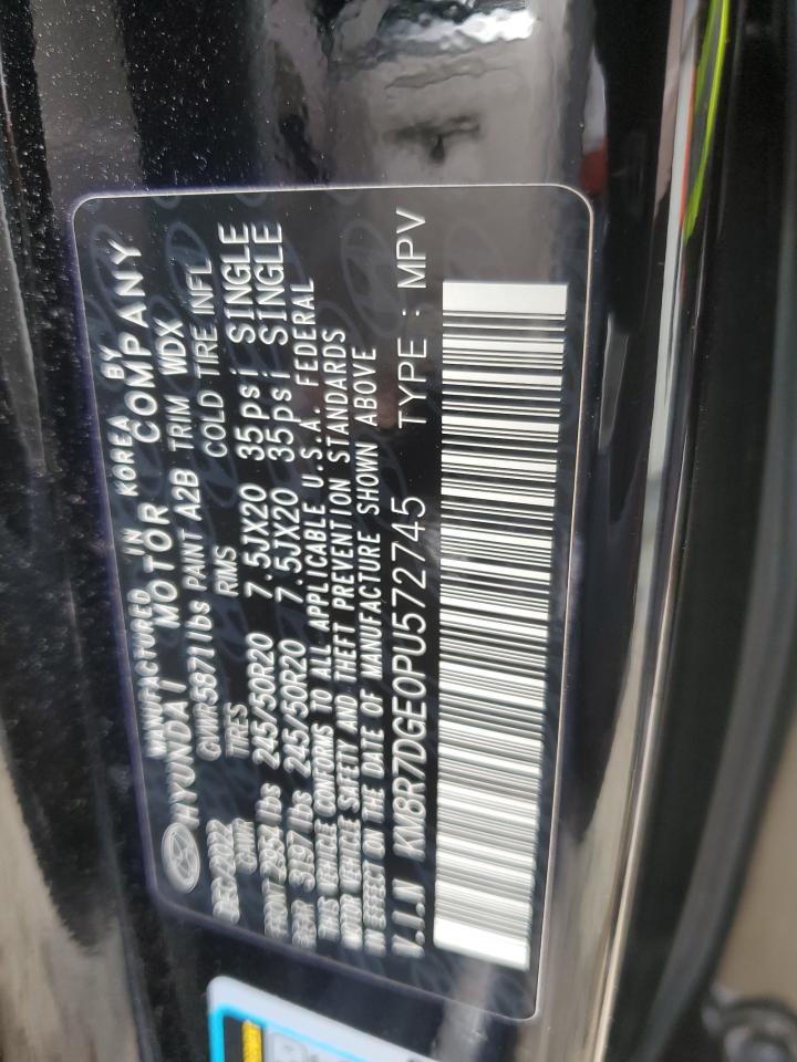 2023 HYUNDAI PALISADE CALLIGRAPHY VIN:KM8R7DGE0PU572745