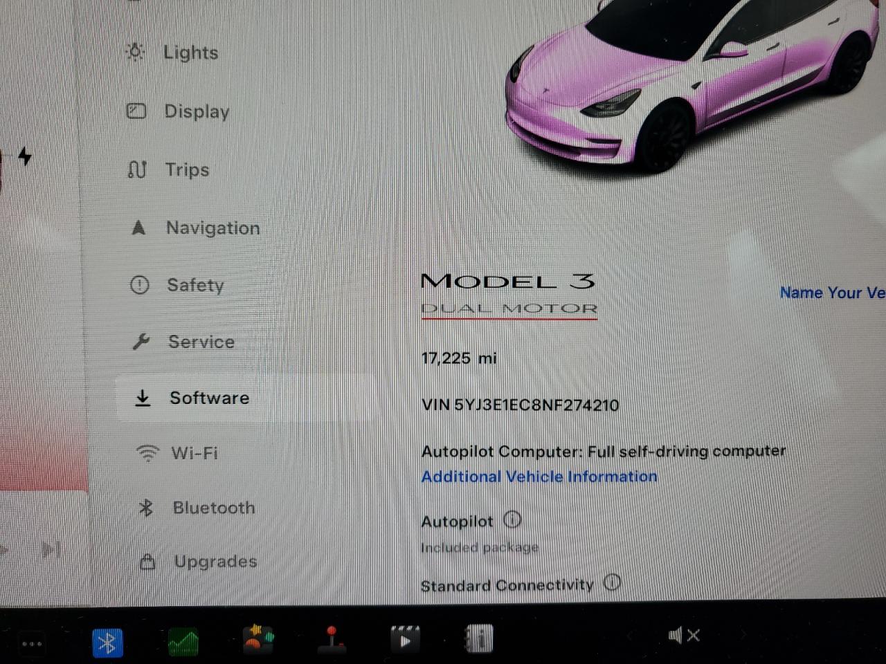 2022 TESLA MODEL 3  VIN:5YJ3E1EC8NF274210