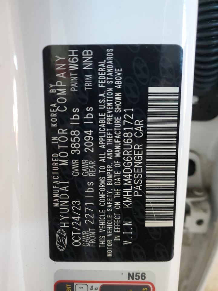 2024 HYUNDAI ELANTRA SEL VIN:KMHLM4DG6RU681721