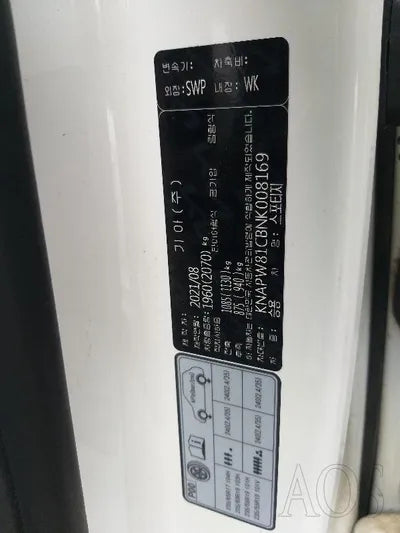 2022 Kia Sportage KNAPW81CBNK008169 VIN:KNAPW81CBNK008169