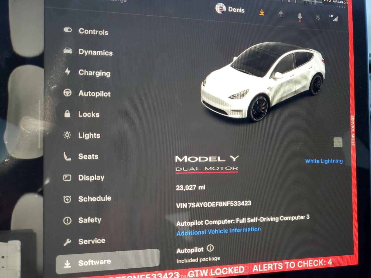 2022 TESLA MODEL Y  VIN:7SAYGDEF8NF533423