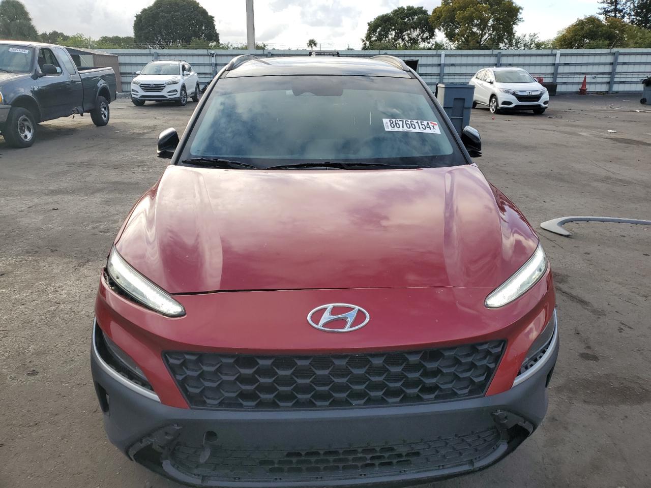 2022 HYUNDAI KONA SEL VIN:KM8K62AB1NU884397