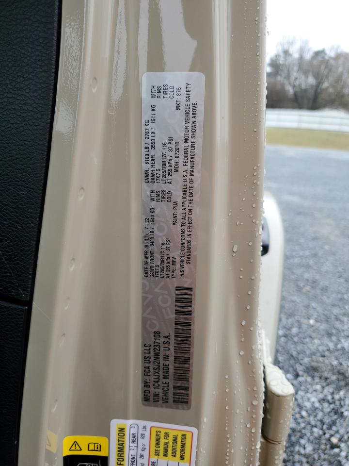 2022 JEEP WRANGLER UNLIMITED RUBICON 392 VIN:1C4JJXSJ2NW237108