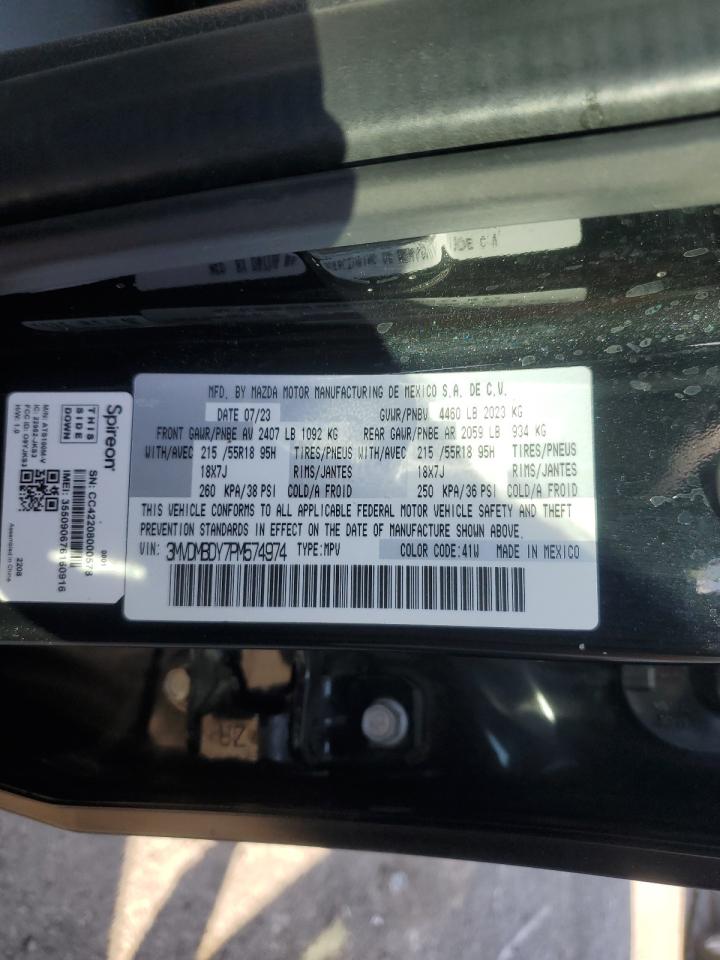 2023 MAZDA CX-30 PREMIUM VIN:3MVDMBDY7PM574974