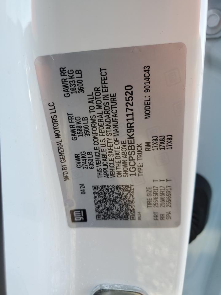 2024 CHEVROLET COLORADO  VIN:KNDJC733135090289