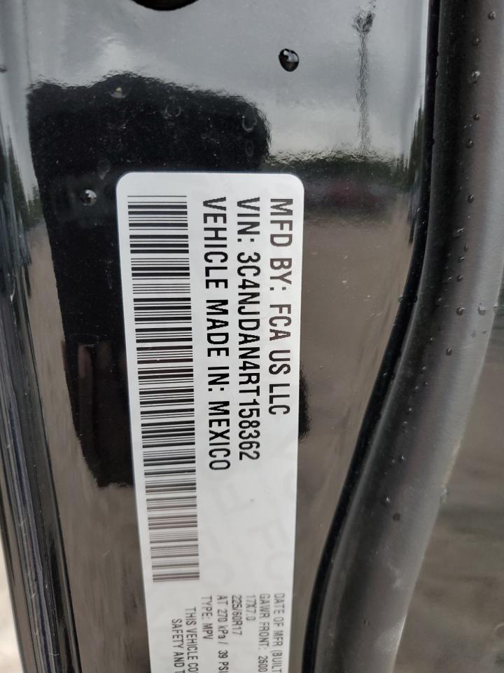 2024 JEEP COMPASS SPORT VIN:3C4NJDAN4RT158362