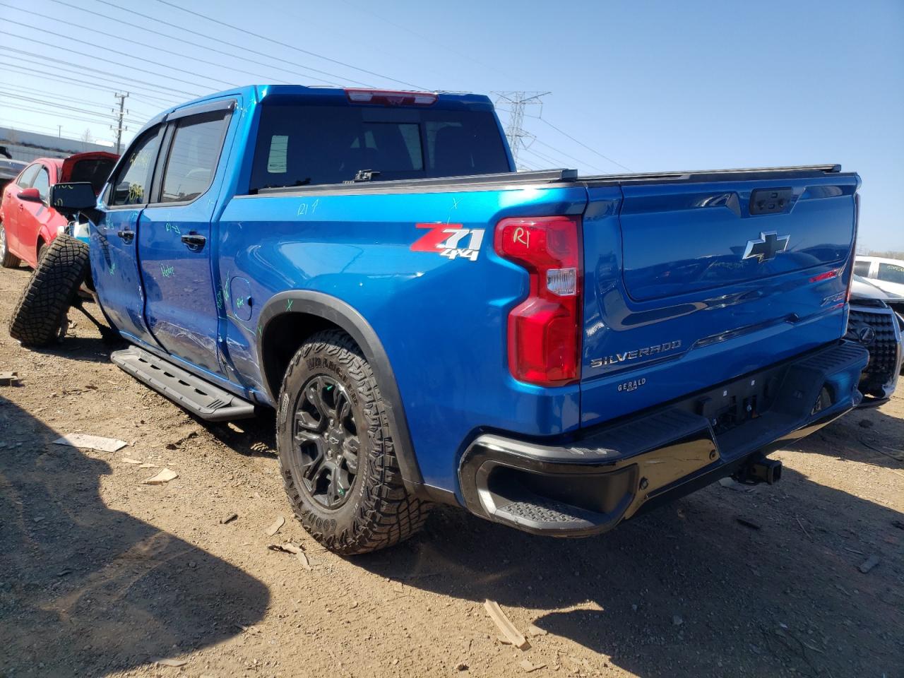 2022 CHEVROLET SILVERADO K1500 ZR2 VIN:3GCUDHEL9NG666266