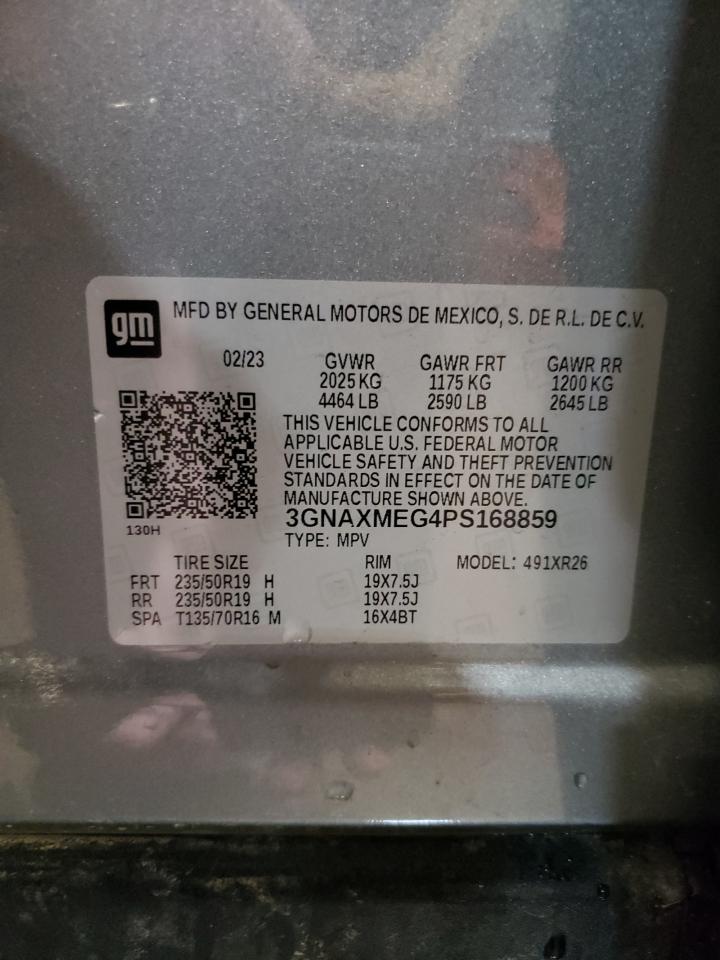 2023 CHEVROLET EQUINOX RS VIN:3GNAXMEG4PS168859