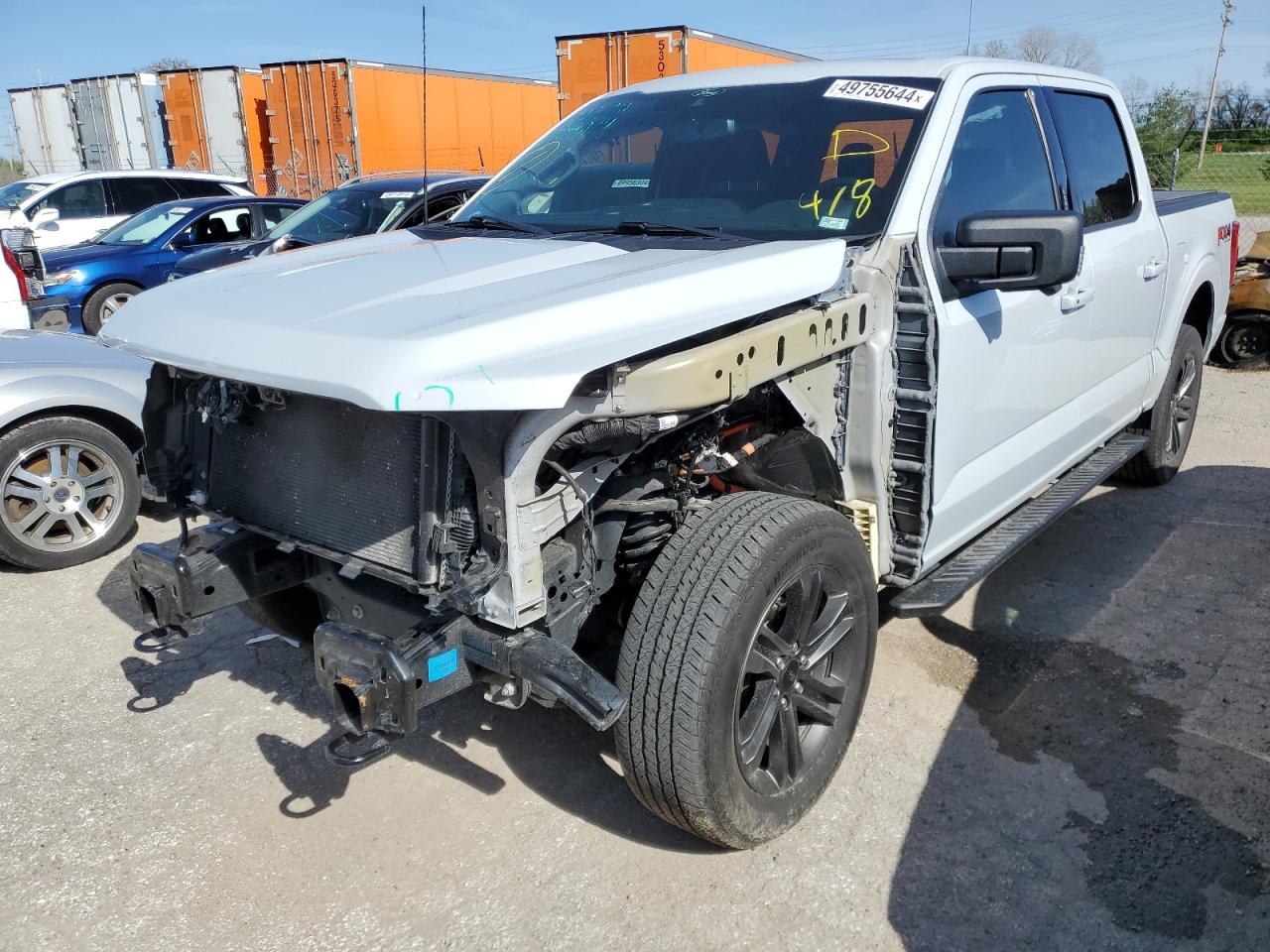 2022 FORD F150 SUPERCREW VIN:1FTFW1E50NKD09126