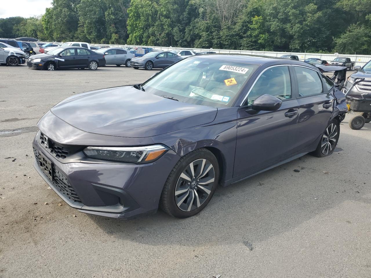 2022 HONDA CIVIC EXL VIN:19XFL1H79NE016317