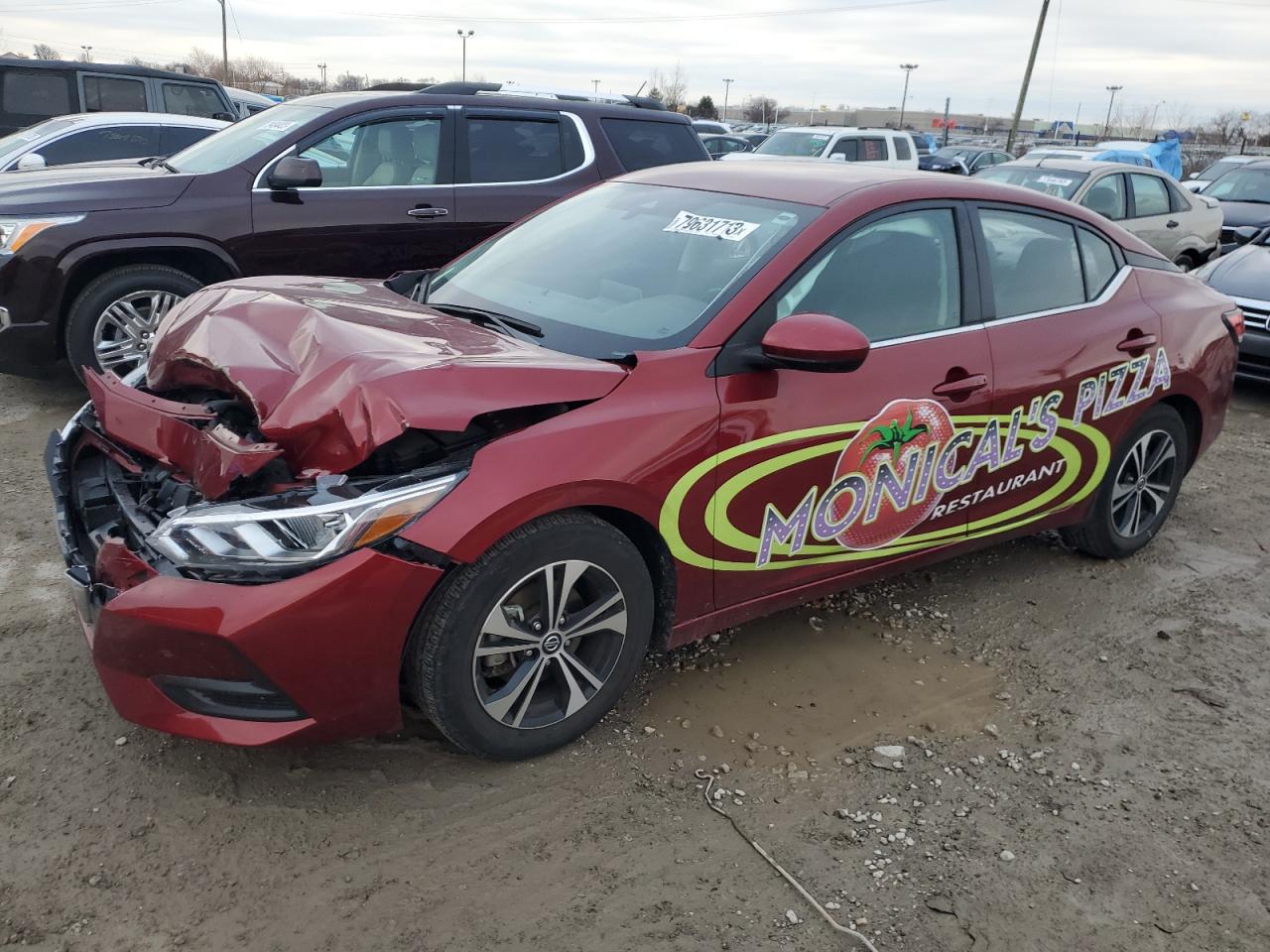 2022 NISSAN SENTRA SV VIN:3N1AB8CV5NY246918