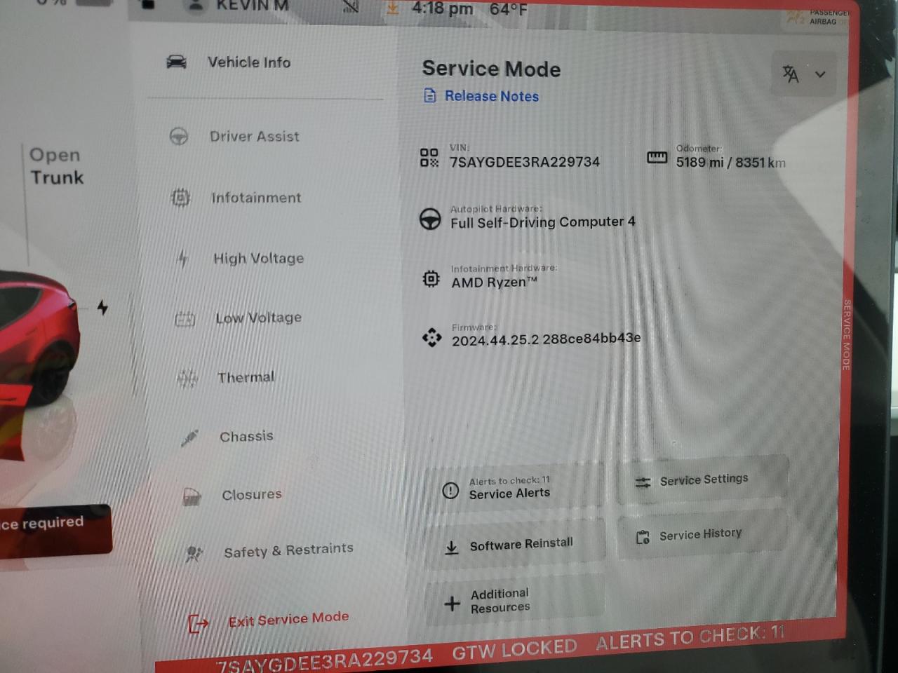 2024 TESLA MODEL Y  VIN:7SAYGDEE3RA229734