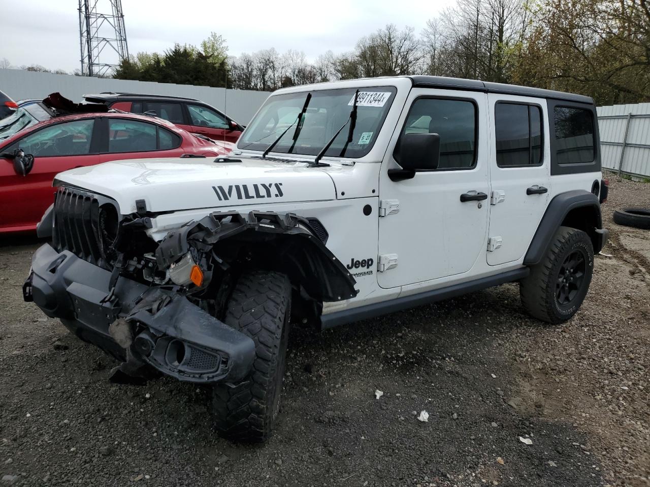 2022 JEEP WRANGLER UNLIMITED SPORT VIN:1C4HJXDN0NW215803