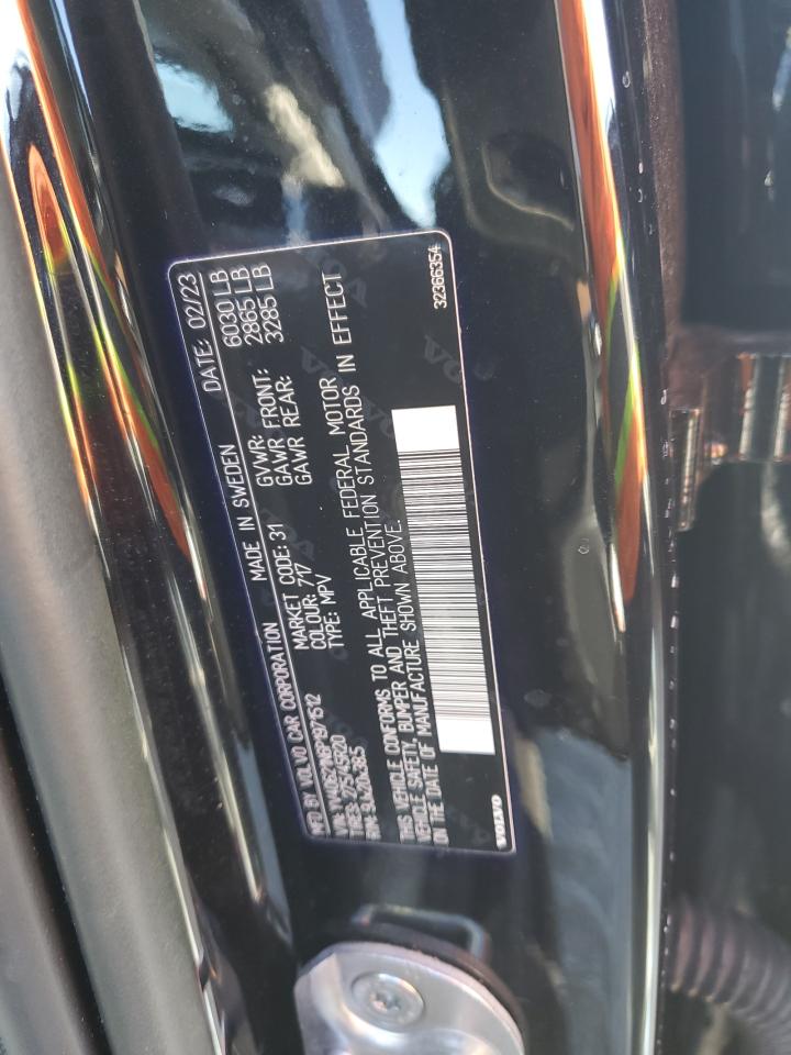 2023 VOLVO XC90 PLUS VIN:YV40621N6P1971512