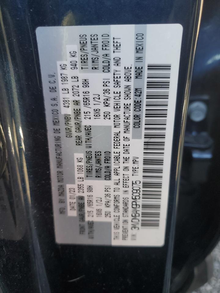 2023 MAZDA CX-30  VIN:3MVDMBAM9PM509075
