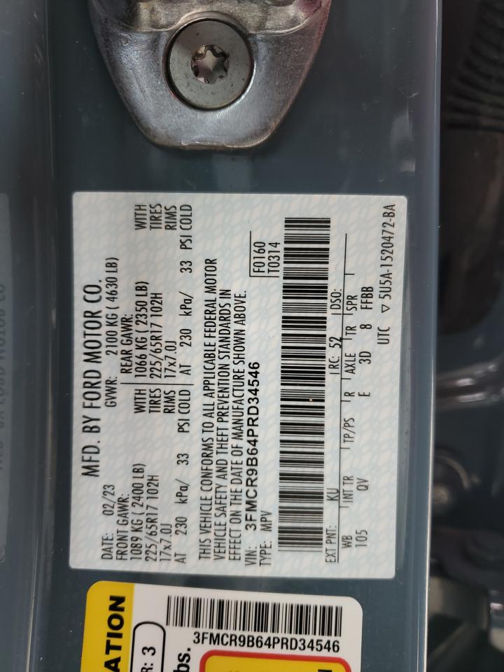 2023 FORD BRONCO SPORT BIG BEND VIN:3FMCR9B64PRD34546