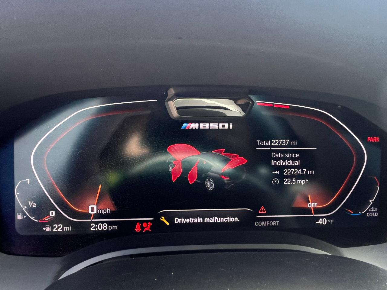 2022 BMW M850XI  VIN:WBAGV8C02NCK08667