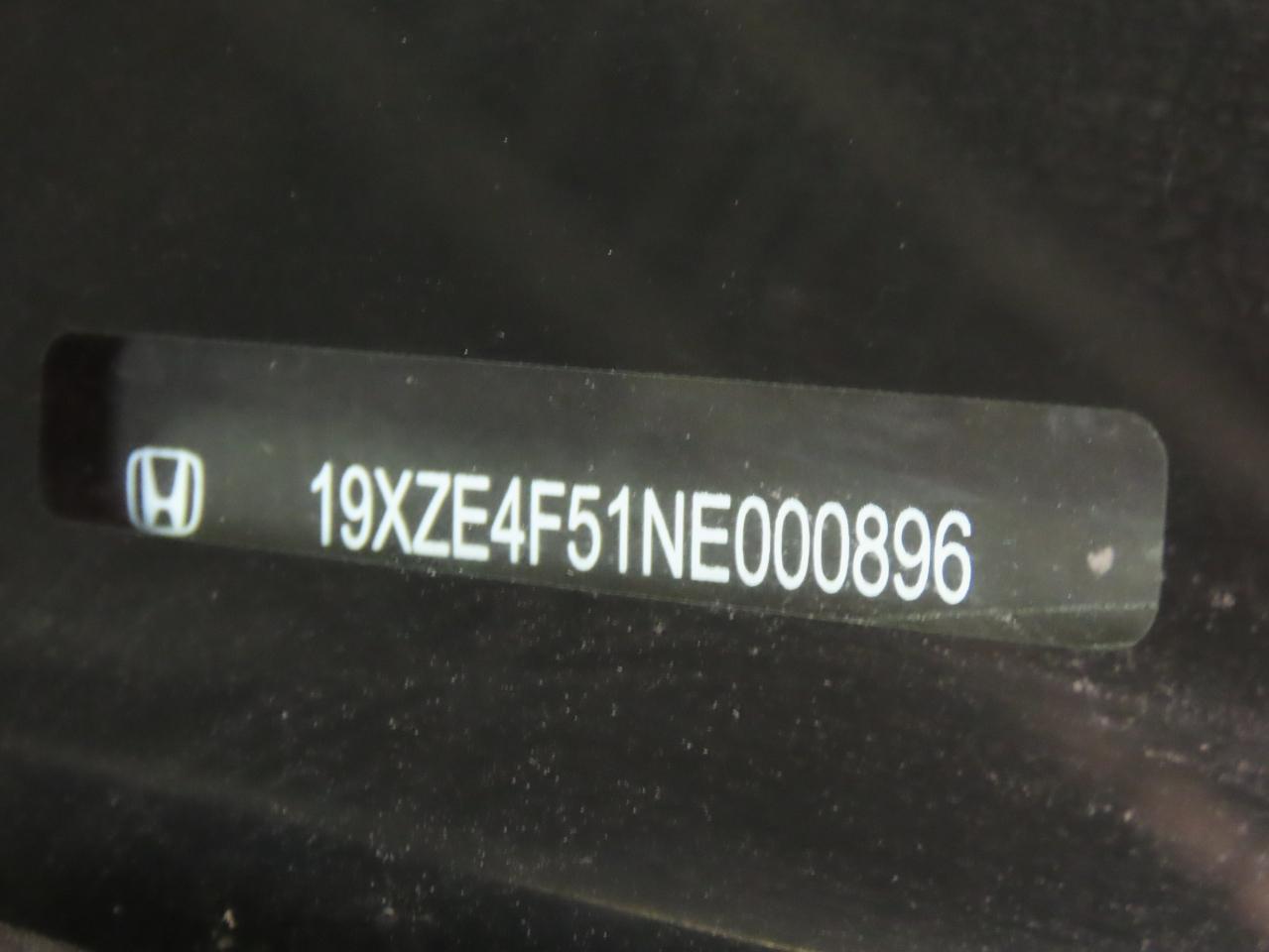 2022 HONDA INSIGHT EX VIN:19XZE4F51NE000896