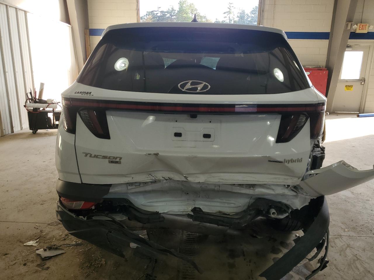 2022 HYUNDAI TUCSON BLUE VIN:KM8JBCA17NU082523