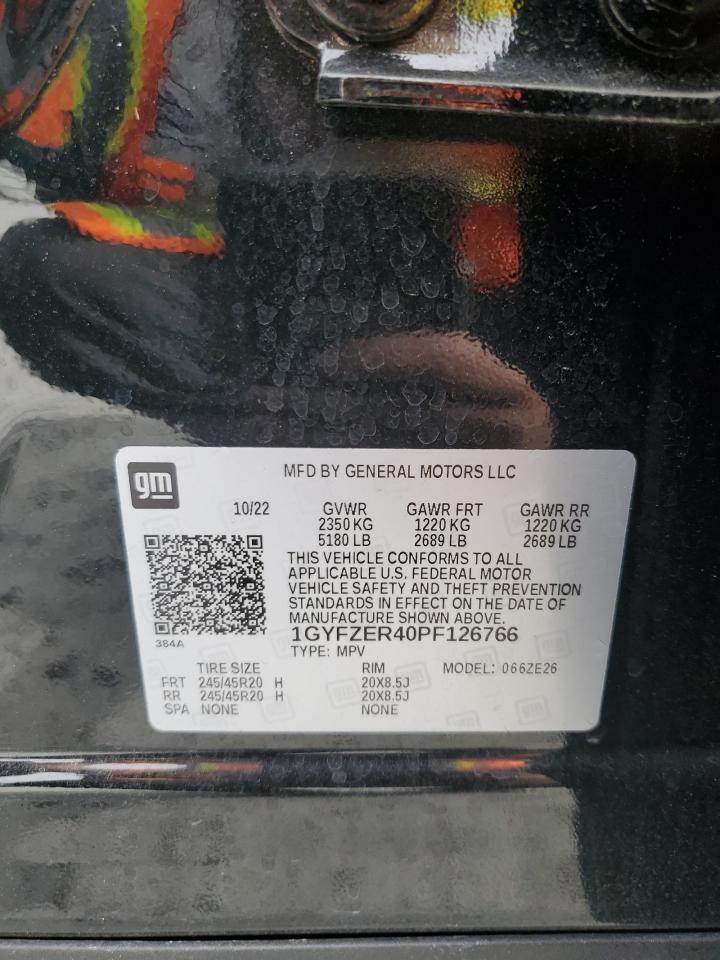 2023 CADILLAC XT4 SPORT VIN:1GYFZER40PF126766