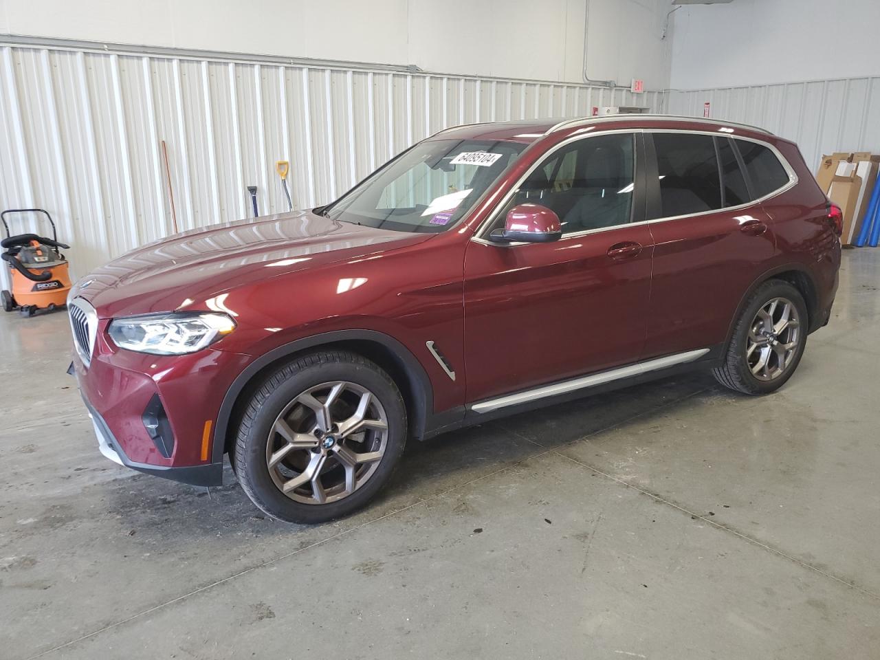 2022 BMW X3 XDRIVE30I VIN:5UX53DP05N9L70033