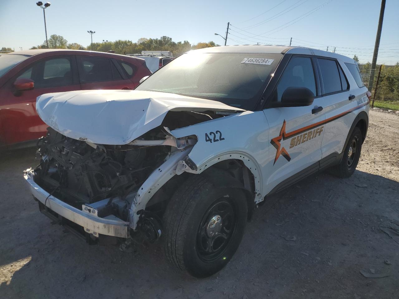 2022 FORD EXPLORER POLICE INTERCEPTOR VIN:1FM5K8AB3NGB80924