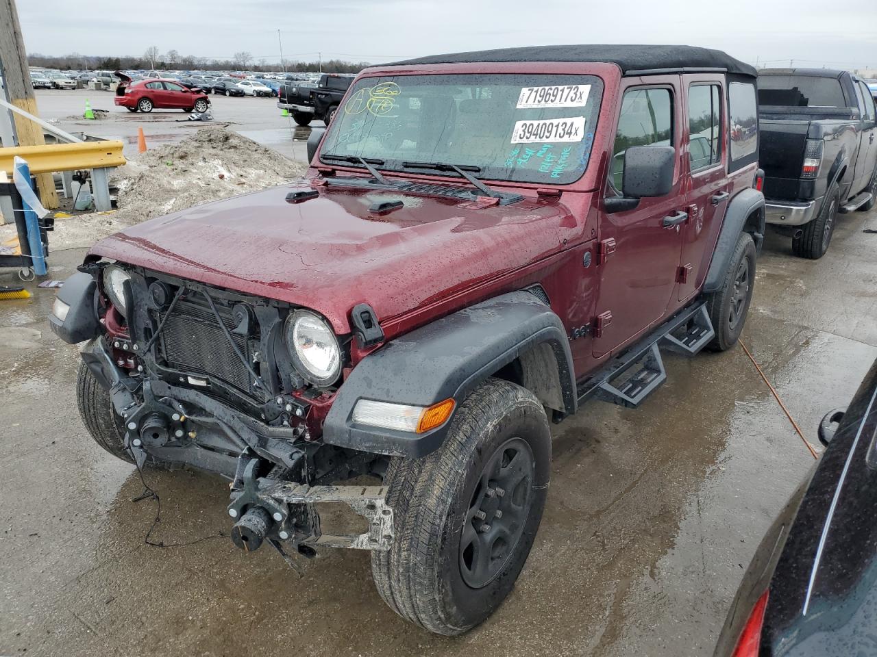 2022 JEEP WRANGLER UNLIMITED SPORT VIN:1C4HJXDG0NW100216