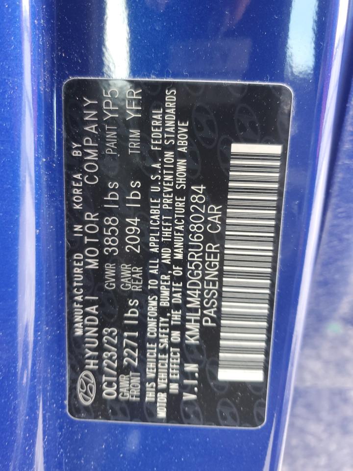 2024 HYUNDAI ELANTRA SEL VIN:KMHLM4DG5RU680284